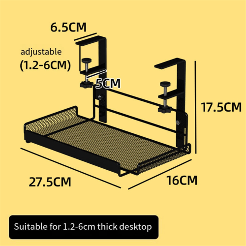 Under desk cable management tray, workstation storage, style 2 1