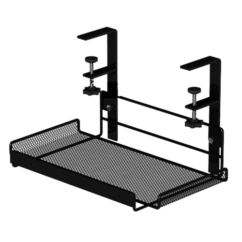 Under desk cable management tray, workstation storage, style 2