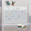 Conjunto de calendário magnético para quadro branco A3 com apagamento a seco para geladeira 17 x 12 polegadas 5