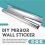 Mirror Wall Sticker Rectangle Self Adhesive Films Mirror Foil 4