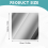 Mirror Wall Sticker Rectangle Self Adhesive Films Mirror Foil 5