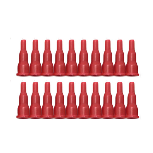Pyatofyy Lot De 20 Adaptateurs De Réservoir De Gaz Butane – Valve De Gonflage, Raccord Pour Briquet – Matériau ABS, Rouge