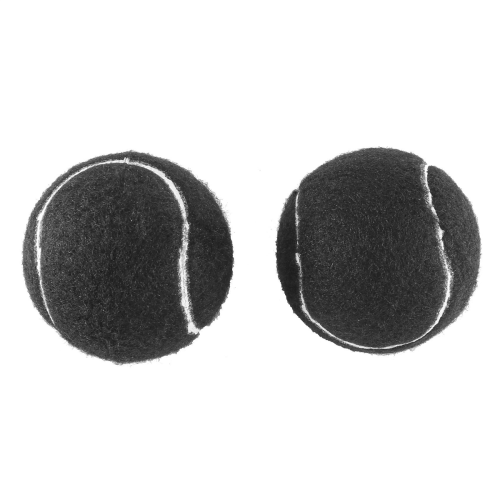 2 τεμάχια προκομμένη μπάλα τένις Walker για προστασία ποδιών επίπλων, μαύρη