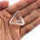 12Pcs Acrylic Corner Brackets with Semitransparent Screws Clear 6