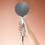 Multi Function Chrome ABS economic Shower head 6