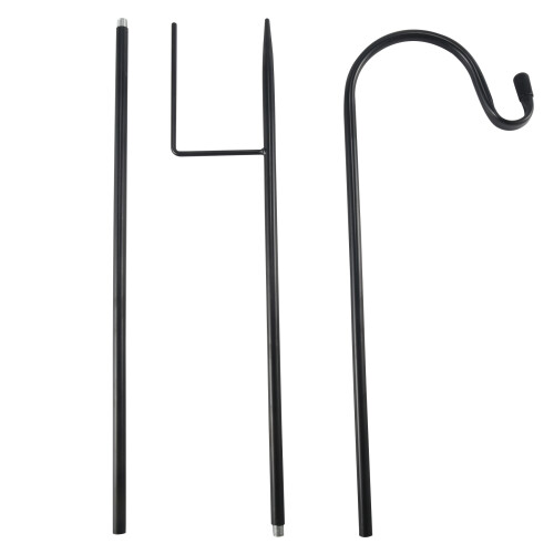 GOVNPJ 2PCS Crochets De Berger Pour Jardin 124 Cm,Double Crochet