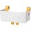 Bedside organizer can be hung as a bunk bed storage accessory Armrest Multi-pocket for dorm bunk bed frameWhite 1