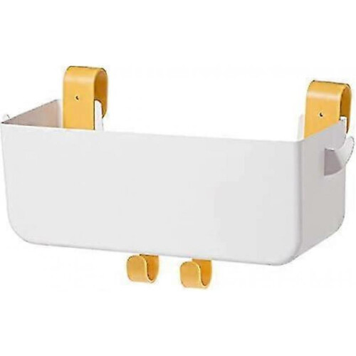 Bedside organizer can be hung as a bunk bed storage accessory Armrest Multi-pocket for dorm bunk bed frameWhite