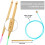 23 Pieces Tunisian Crochet Hooks Set with Bead Carbonized Bamboo Hook 2