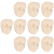 10 kpl mininaamioita, hartsinaamio, litteäselkäinen, cabochon, beige, tytön kasvot, askartelut