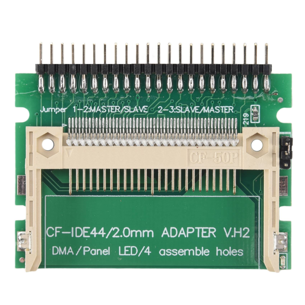 Carte Compact Flash vers disque dur bootable IDE 44 broches mâle 2 mm 2,5 pouces