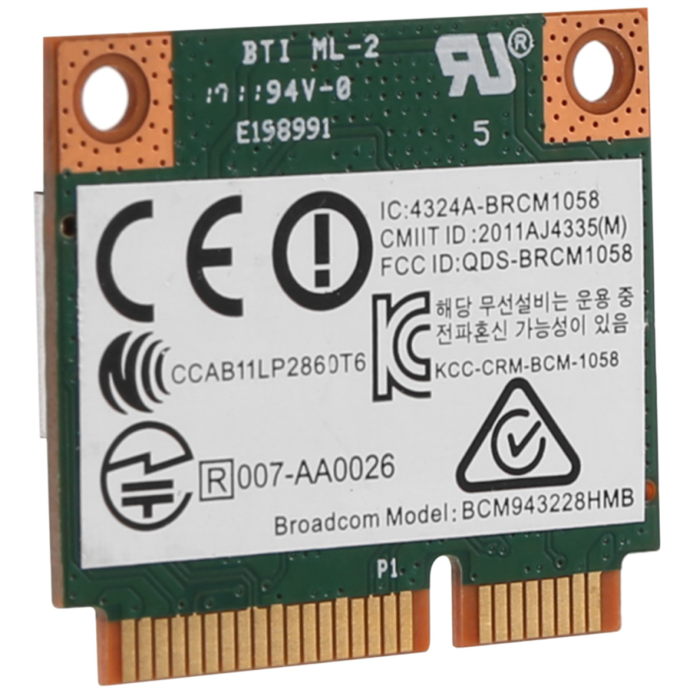 Photos - Other for Computer Markenlos Dual Band 2.4+5G Half Pci-E Card For Bcm943228Hmb Sps 718451-001 