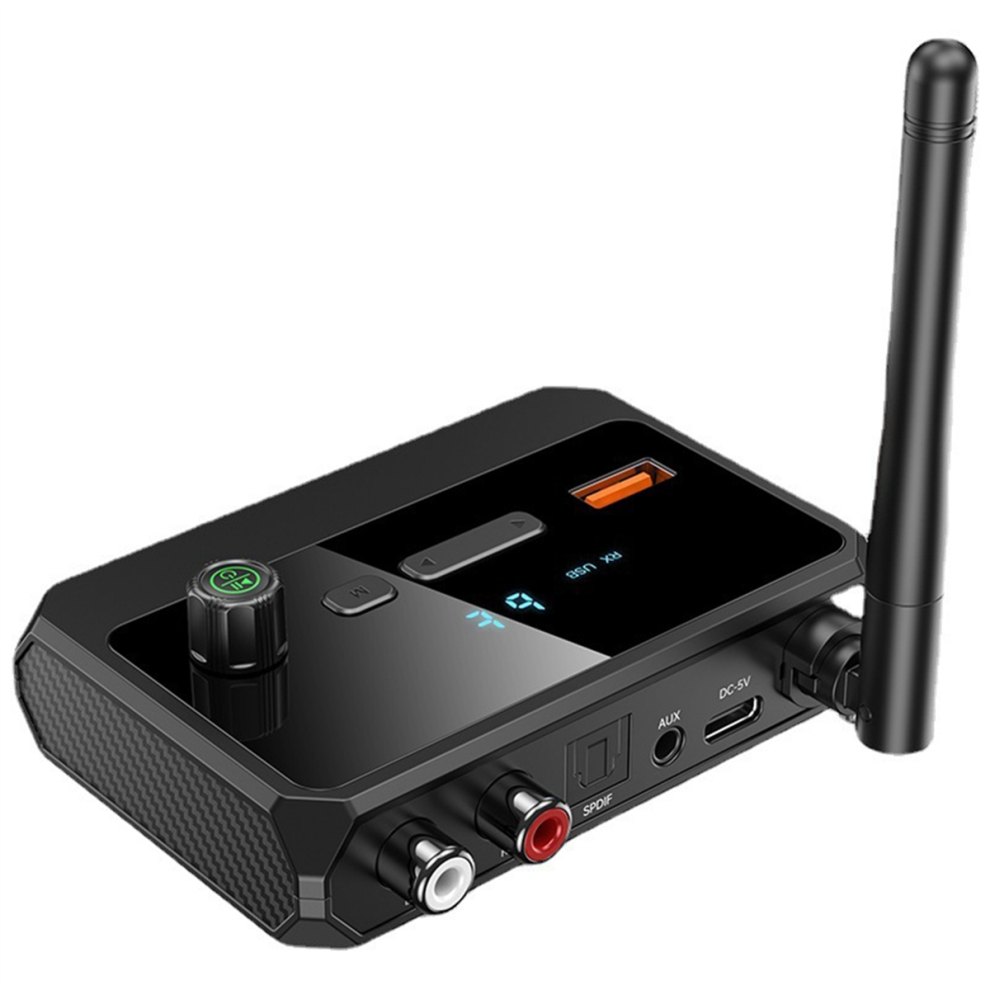 Photos - Cable (video, audio, USB) Markenlos Bluetooth 5.3 Digital Display Receiver Fiber Optic Coaxial Adapter 