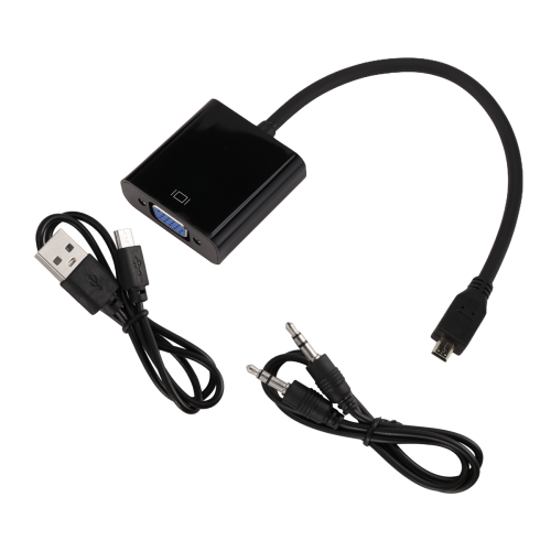 Cablu adaptor Micro-VGA cu cablu USB pentru 4 1