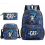(1) 3pcs CR7 Ronaldo  Sets Backpack Mochila Kids Capacity Bags 1