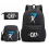 (1) 3pcs CR7 Ronaldo  Sets Backpack Mochila Kids Capacity Bags 5