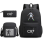 (1) 3pcs CR7 Ronaldo  Sets Backpack Mochila Kids Capacity Bags 6