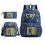 (1) 3pcs CR7 Ronaldo  Sets Backpack Mochila Kids Capacity Bags 7