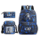 (1) 3pcs CR7 Ronaldo  Sets Backpack Mochila Kids Capacity Bags 8