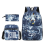 (1) 3pcs CR7 Ronaldo  Sets Backpack Mochila Kids Capacity Bags 13