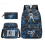 (1) 3pcs CR7 Ronaldo  Sets Backpack Mochila Kids Capacity Bags 14