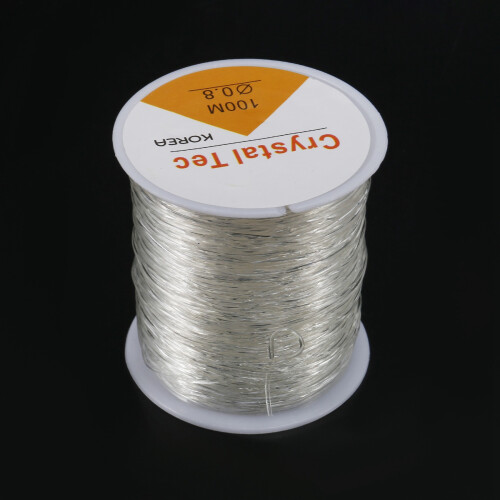 0.8mm Clear Bead Crystal Elastic Bracelet String for Jewelry Making 2
