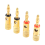 Forgyldte bananstik 2 røde 2 sorte 4mm 4 stk LL68-4BP1 6