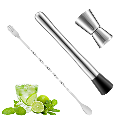 Rustfrit stål cocktail muddler, til barfest vin cocktail shaker 1