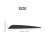 Pacote com 50 palhetas de plástico para flechas Arrows Vanes de 4 polegadas (preto) 5