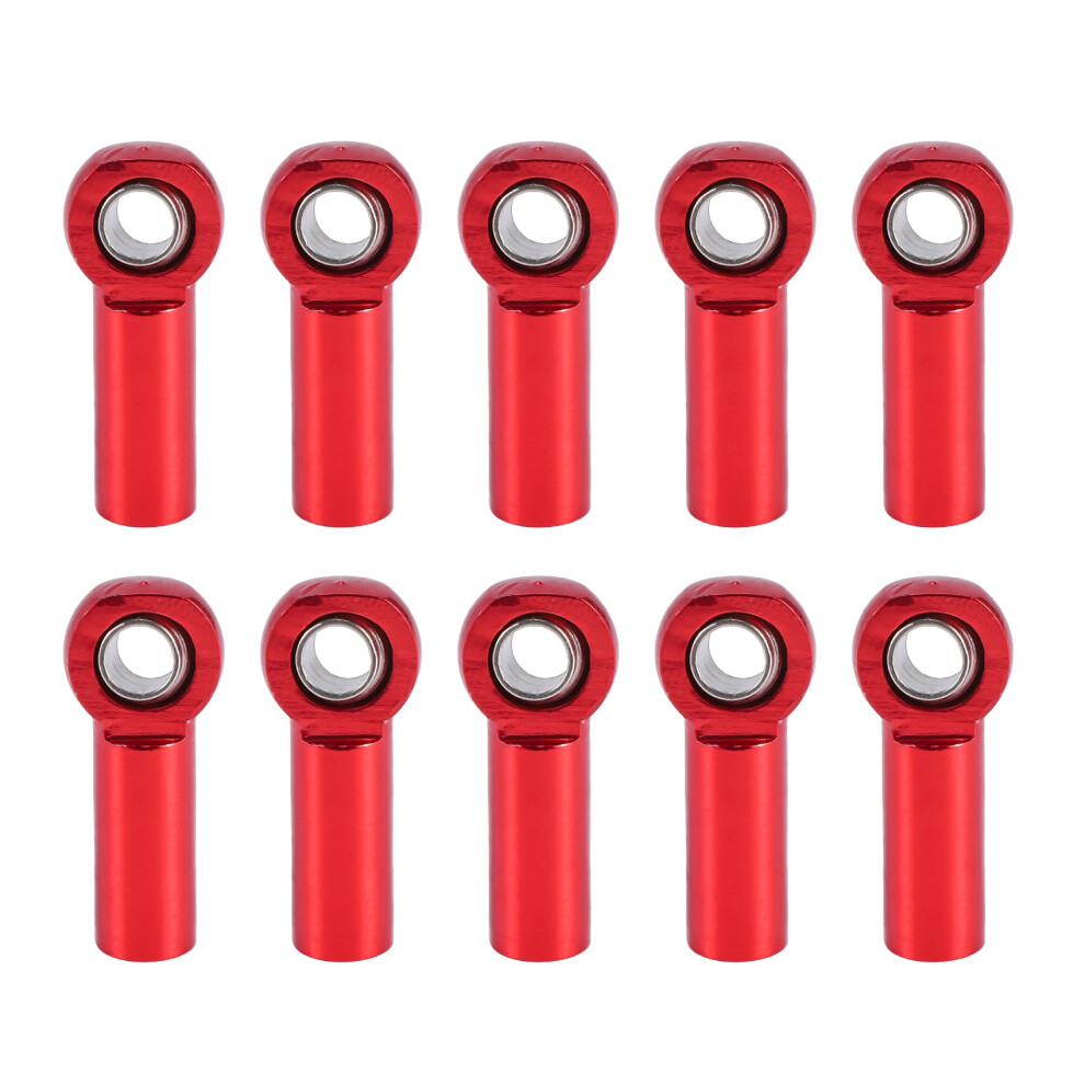 10Pcs M3 Ball Joint Link Bar Rod Seals Ball Head Tie Rod End Red 4851886162094