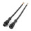 8-poliger M/F-Stecker, wasserdichtes Anschlusskabel, schwarz 1