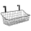 Basket with Hook, Hang It Behind a Door or on a Railing, Black 3