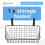 Basket with Hook, Hang It Behind a Door or on a Railing, Black 6