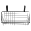 Basket with Hook, Hang It Behind a Door or on a Railing, Black 2