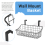 Basket with Hook, Hang It Behind a Door or on a Railing, Black 7