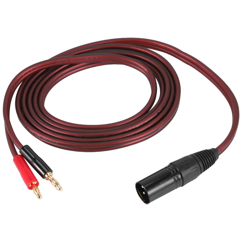 Photos - Cable (video, audio, USB) Markenlos XLR to Banana XLR 3 Pin Male to Dual Banana Plugs Audio Cable, HiFi 