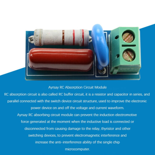 RC Absorption/Snubber Circuit Module Relay Contact 1