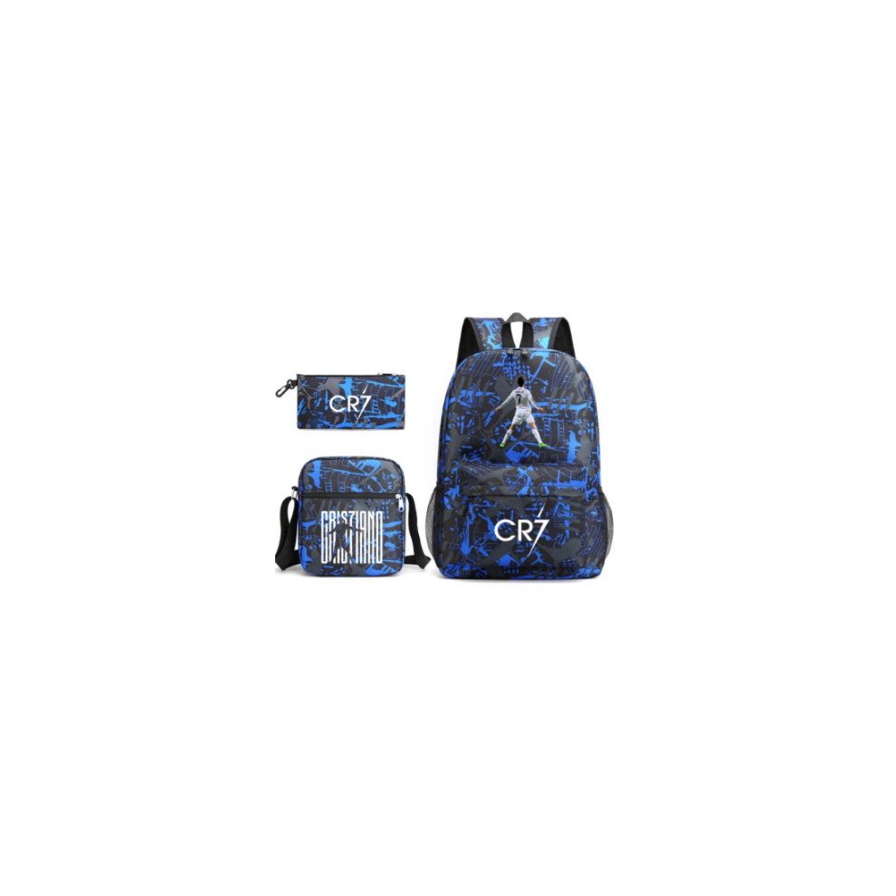 Enekio (6) 3Pcs Cr7 Ronaldo Sets Backpack Mochila Kids Capacity Bags Not,Specified