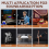 Painéis acústicos autoadesivos, pacote com 12, 12 x 12 x 0,4 polegadas, brancos 7