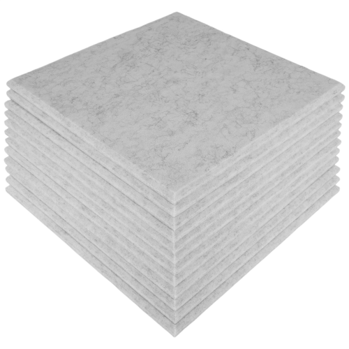 Painéis acústicos autoadesivos, pacote com 12, 12 x 12 x 0,4 polegadas, cinza 2