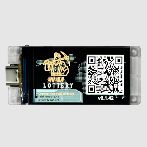 Bitco Nerd Miner BTC Crypto Solo Lottery 117KH/s 1