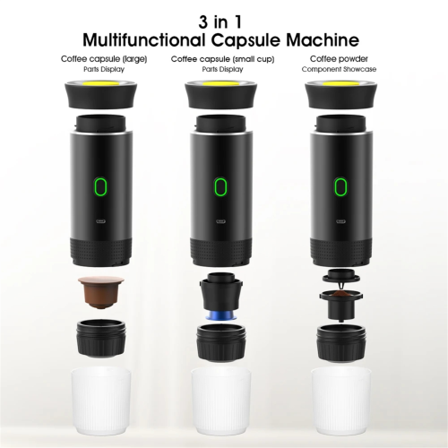 Mini Wireless Electric Portable Espresso Coffee Machine White 1