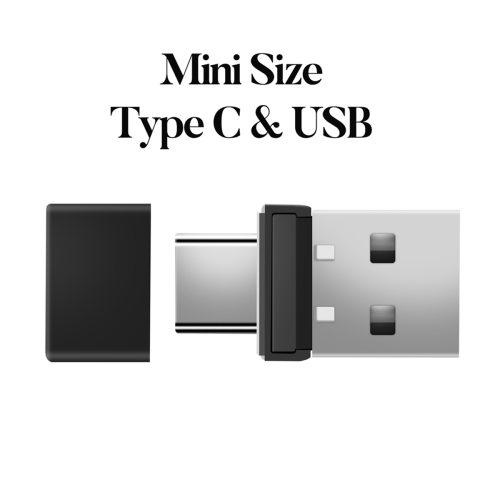 USB and Type C 2 in 1 Mouse Jiggler USB Mover for Laptop 1