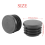 20 stk. sorte plastik 25 mm diameter blindkapper til runde rørindsatser 7