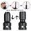 4 Pcs Impact Adaptor 1/2 Square Drive to 1/4 Hex Shank Socket Adapter 5