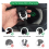Helmet Quick Release Buckle Replacement Kit, Ratcheted Helmets black 6
