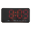 Digitale wandklok, 9 inch LED digitale klok (rood) 2