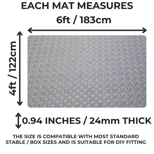 ARKMat 24mm EVA Horse Stable Mat 6ft X 4ft 2