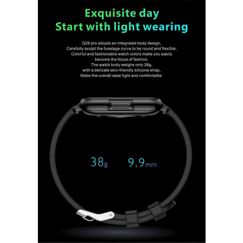 (pink)Waterproof Smart Watch Men Women Smartwatch Bluetooth for iPhone Android 2