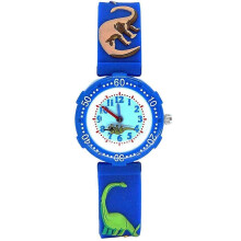 Vedenpitävä Dinosaur Pattern Kello Lasten Blue Quartz Movement 1 kpl